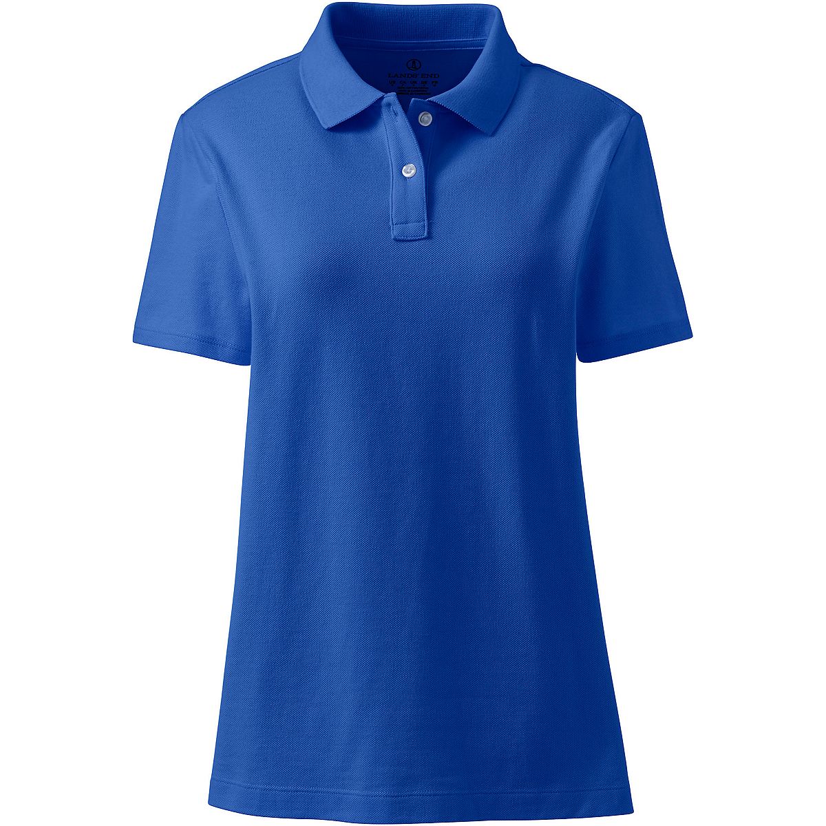 Lands' End Women's Short Sleeve Mesh School Uniform Polo Shirt