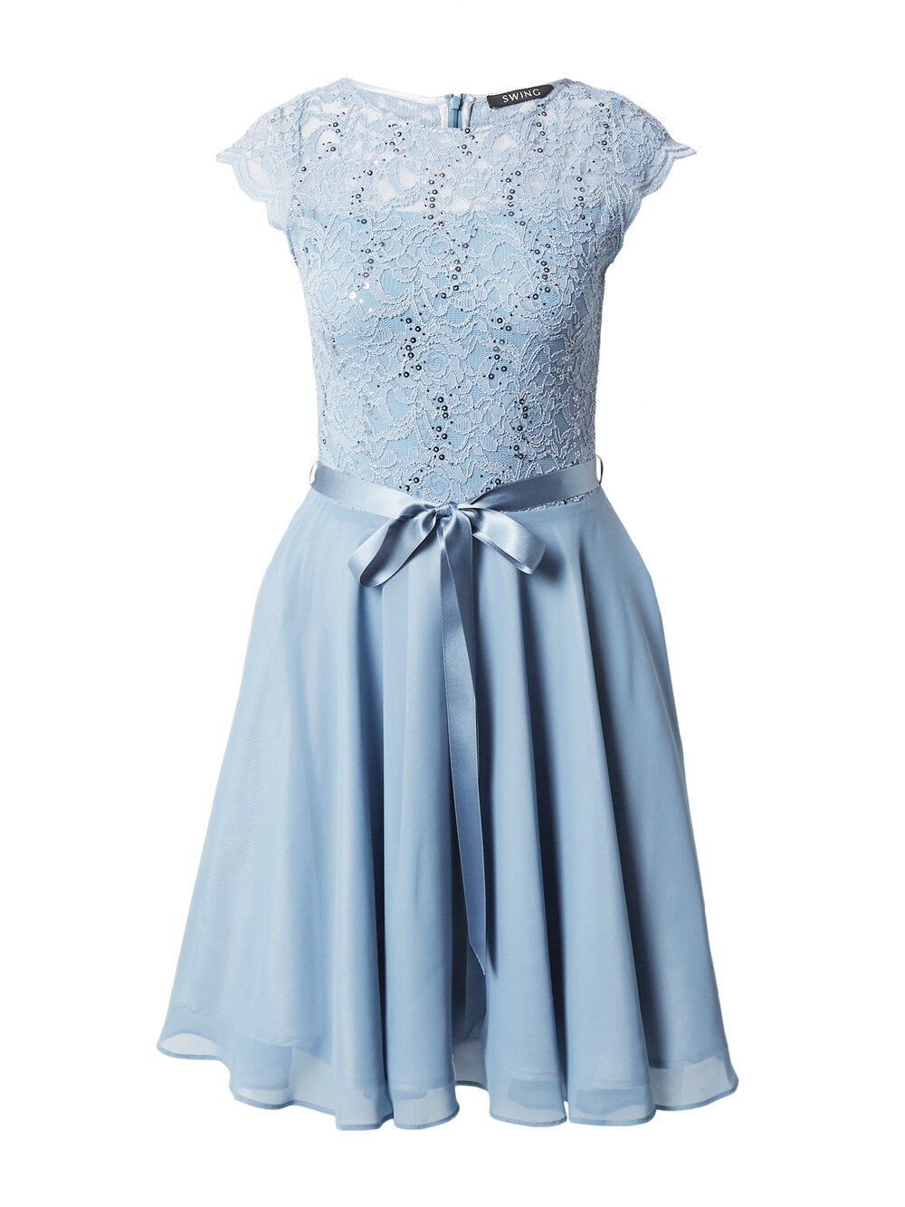 Swing cocktail dress, blue sky