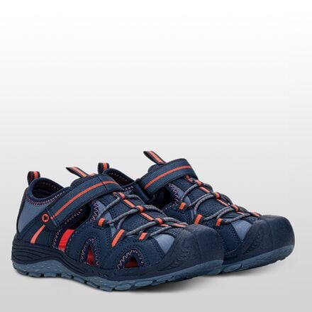 حذاء مائي Hydro 2.0 للأطفال من Merrell، أزرق داكن/برتقالي