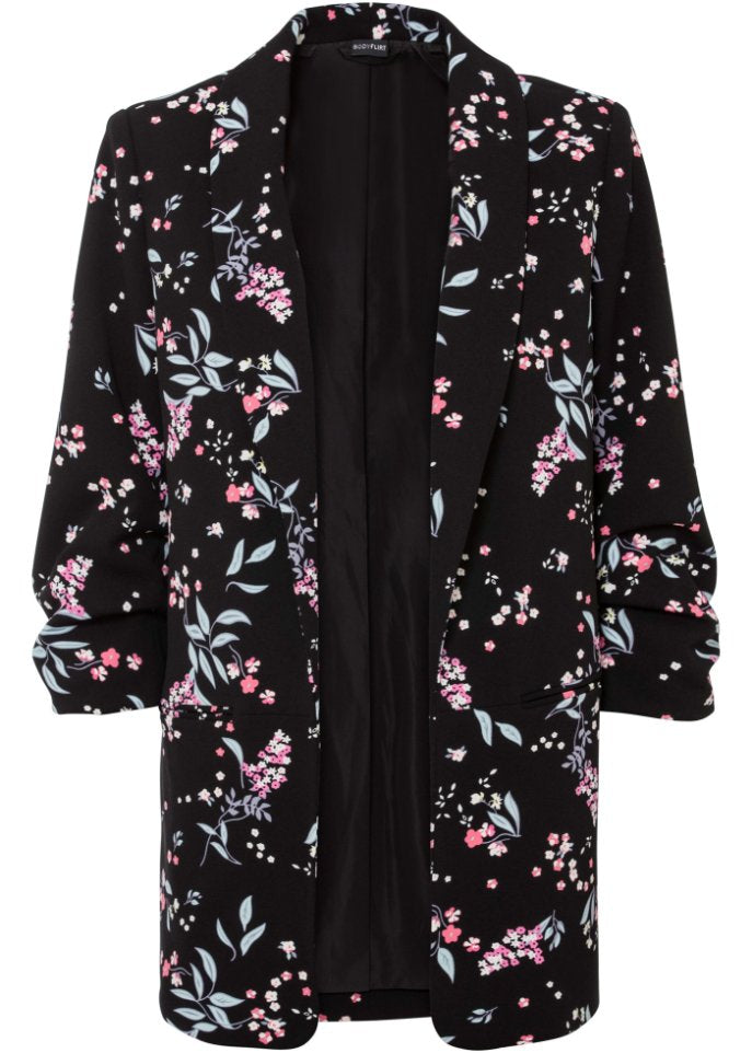 Long Jacket with Bodyflirt print, black