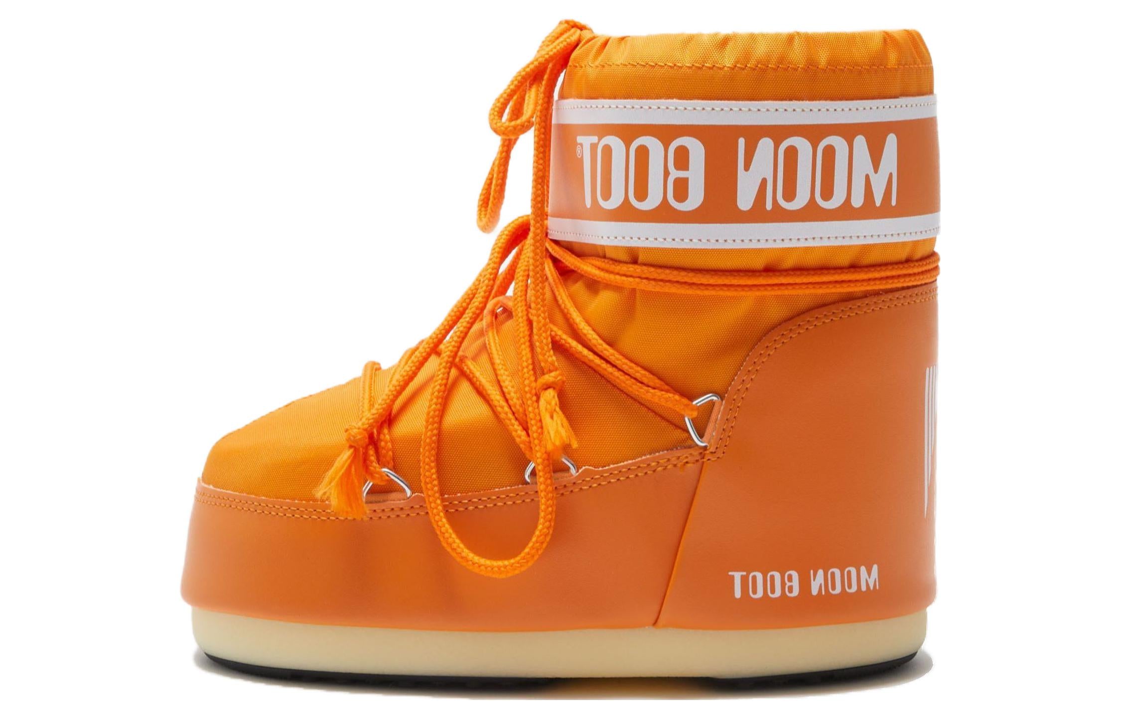 LOW CUT NYLON RUBBER MOONBOOT ICON SNOW BOOTS Moon Boot, Orange