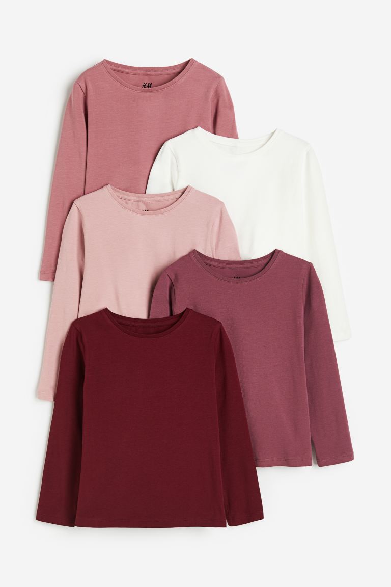 Set of 5 H&M jersey tops