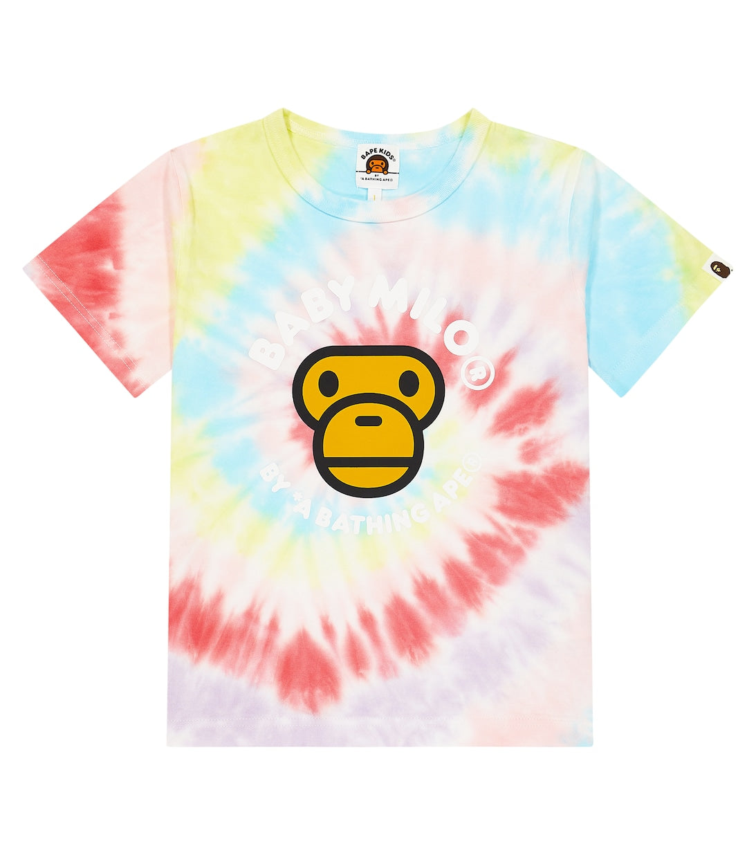 Baby Milo BAPE Tie-Dye Cotton T-Shirt, Multicolor