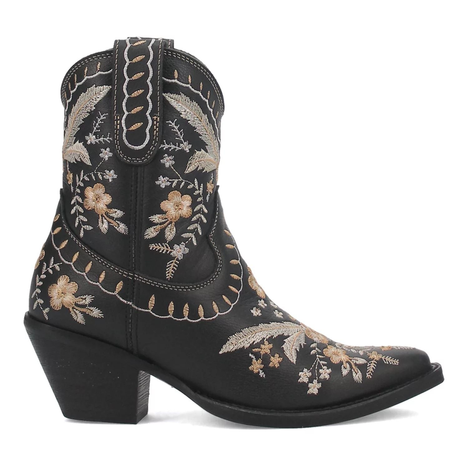 Dingo Primrose Dingo Women's Leather Western Boots, Black