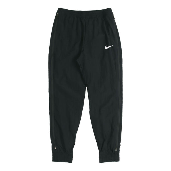 بنطلون رياضي Nike Men F Woven Pants Training Black Run Jogger Casual Sweat-pant أسود، أسود