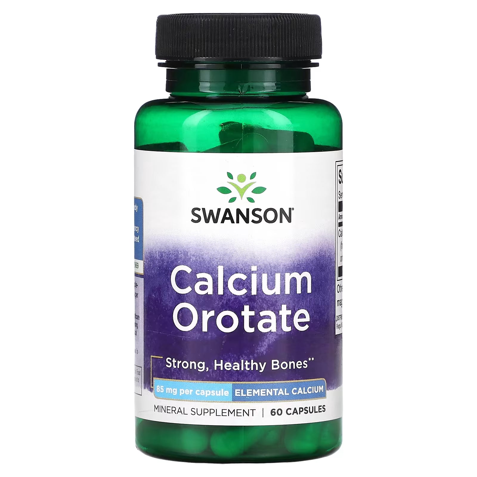 Swanson Calcium Orotate Dietary Supplement, 60 Capsules