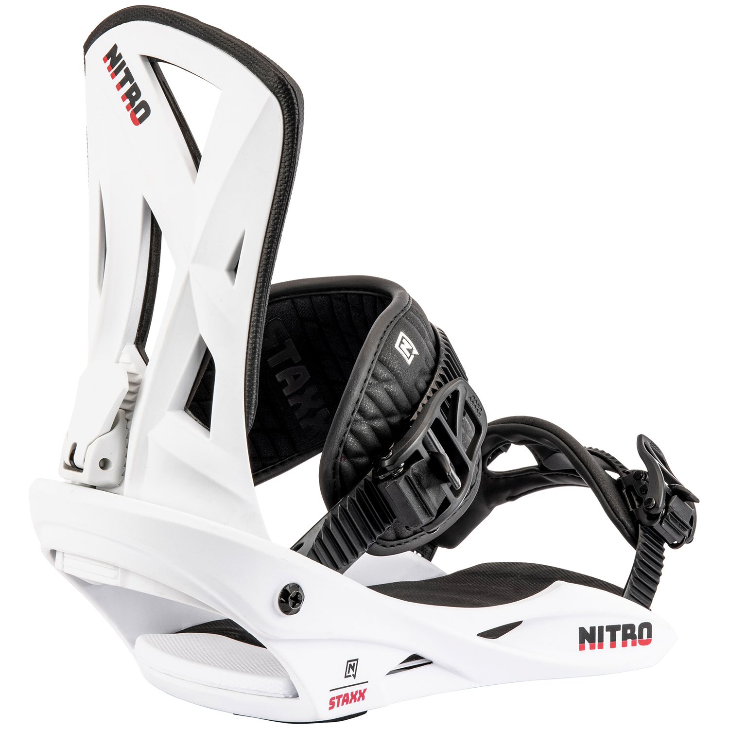 Snowboard bindings Nitro Staxx 2024, white