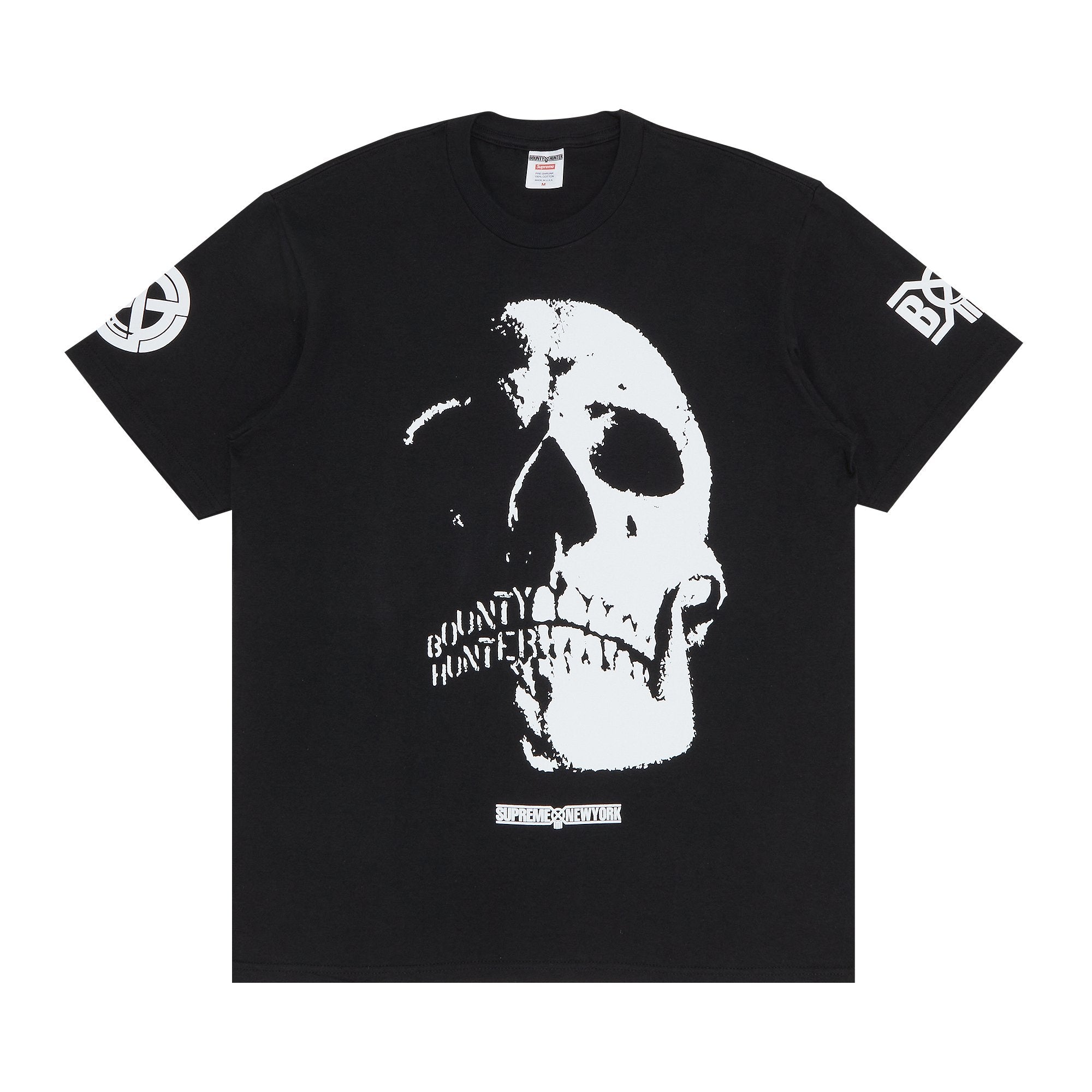 تي شيرت Supreme x Bounty Hunter Skulls، باللون الأسود