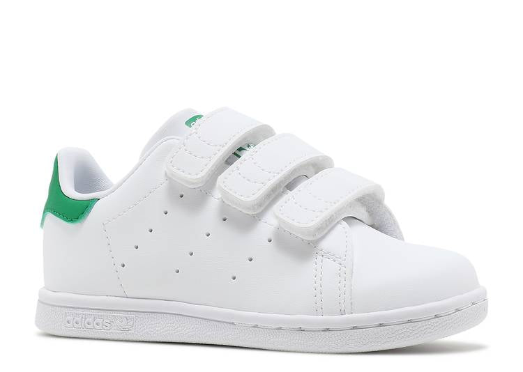 حذاء رياضي Adidas STAN SMITH PRIMEGREEN INFANT 'WHITE GREEN' باللون الأبيض