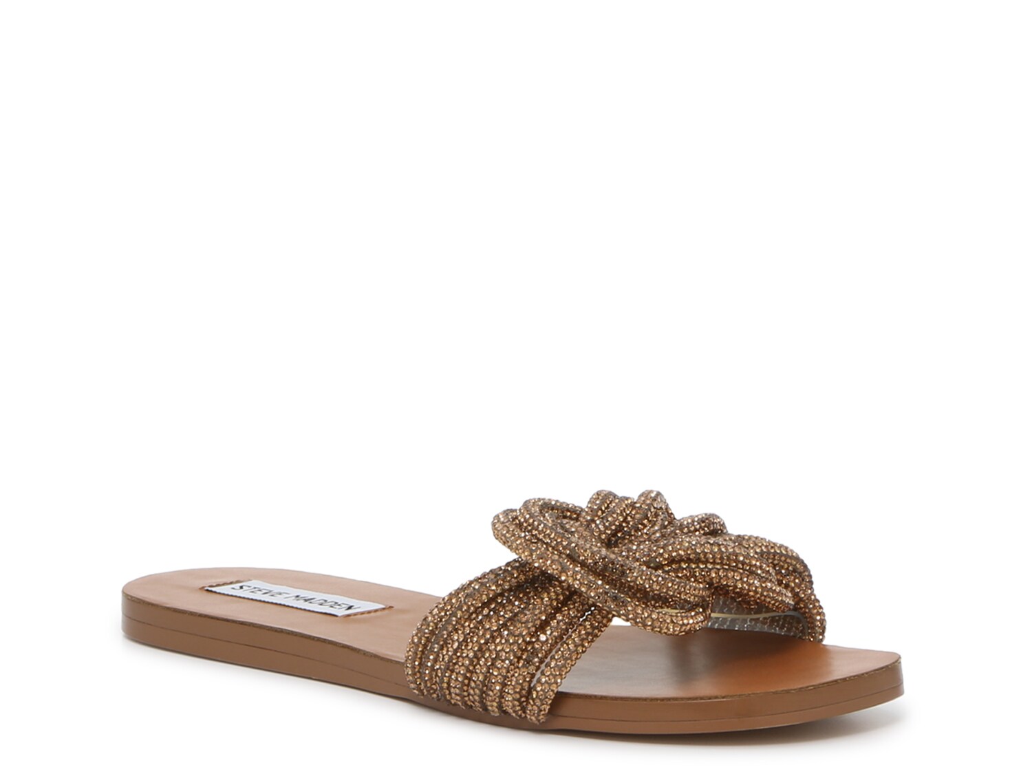 Steve Madden Adore Rhinestone Sandals, Metallic Bronze