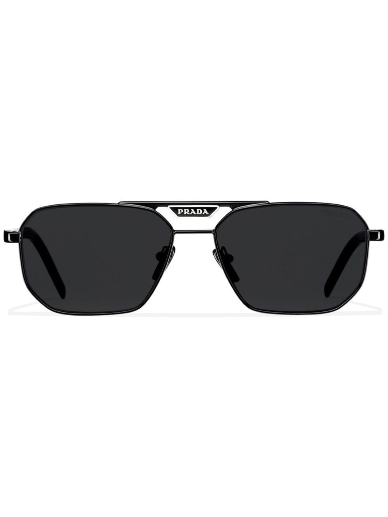 Prada Eyewear Symbole Pilot Sunglasses, Black