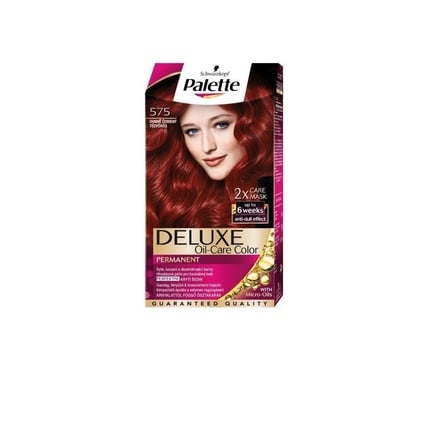 575 Intense red permanent hair color, Palette Deluxe