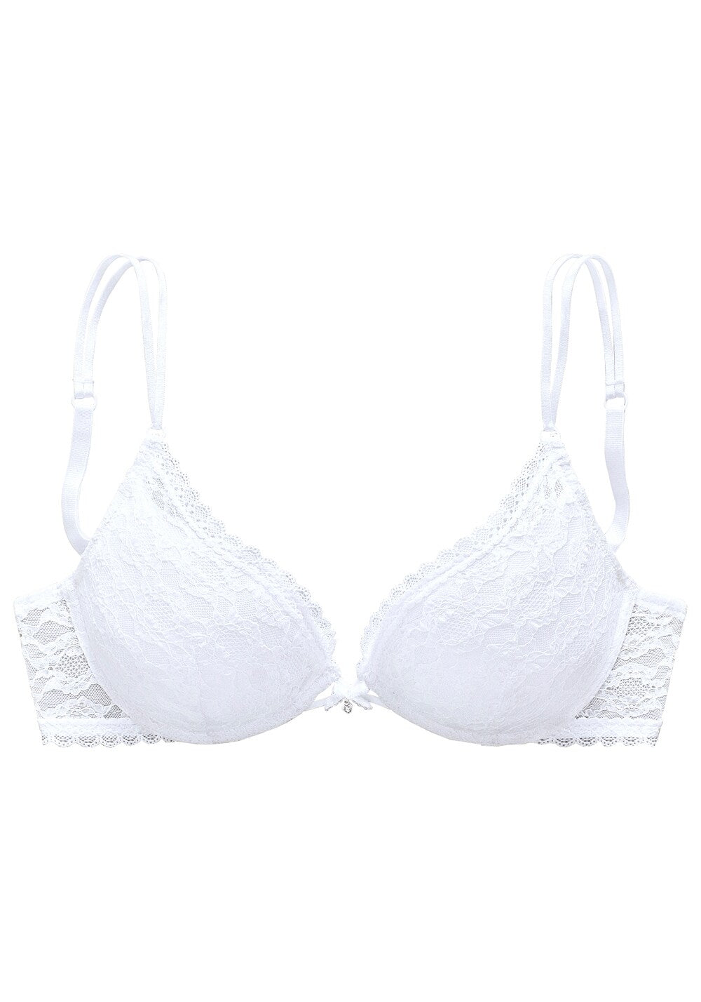 Sliver push-up bra, white