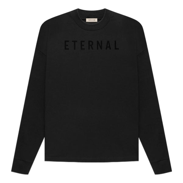 تي شيرت Fear of God FW22 Eternal Cotton LS "أسود"، أسود