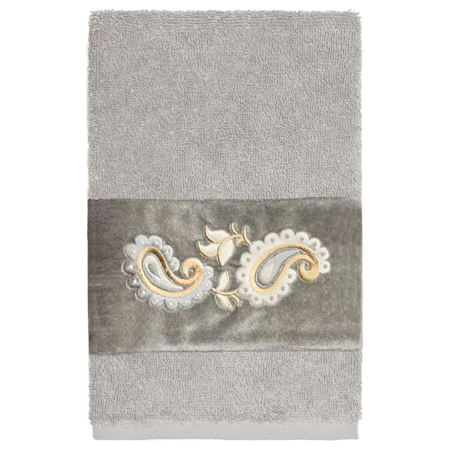 Linum Home Textiles Turkish Cotton Mackenzie 3 Piece Decorated Towel Set