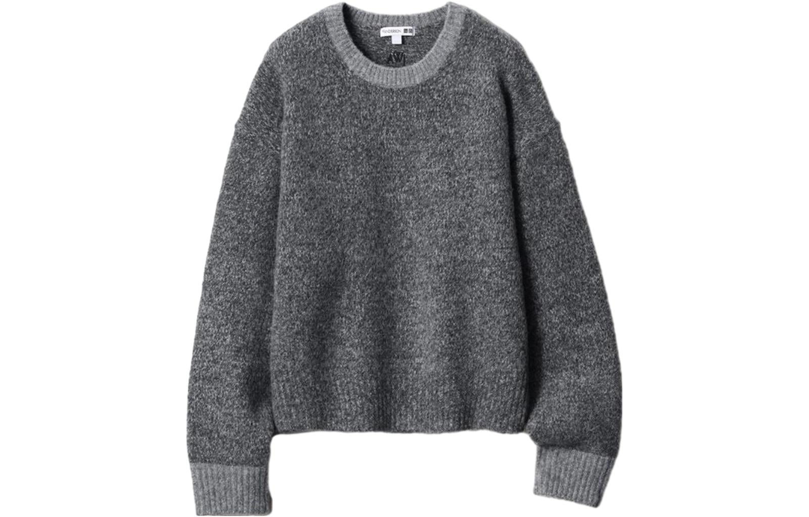 Jw Anderson Jw Anderson Co-Branded Series Women's Knitwear Lead Gray Uniqlo