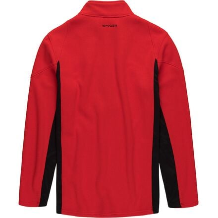 Men's Spyder Bandit half-zip sweater, Volcano color