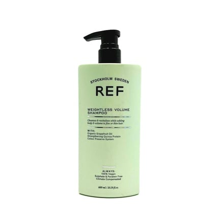 Ref Weightless volume shampoo 600 ml sulfate-free with natural extracts for fine and fine hair , Reference Of Sweden