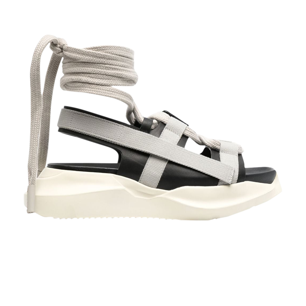 صندل Rick Owens Geth Strap Wrap من Wmns باللون الأسود