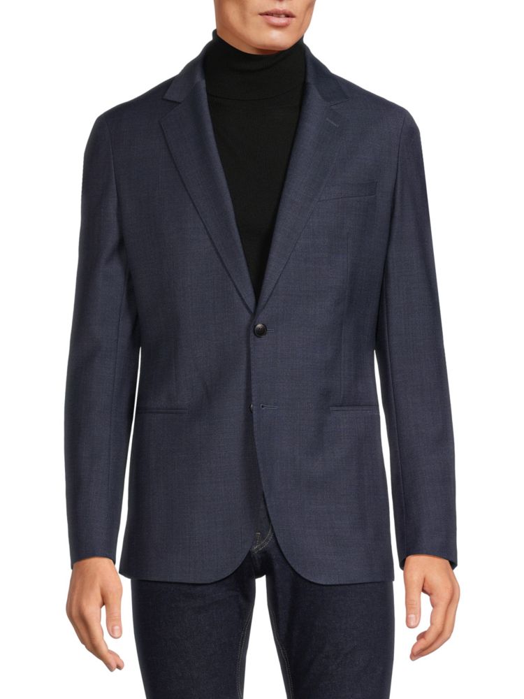 Ease Blazer in Reiss Wool Blend, Navy