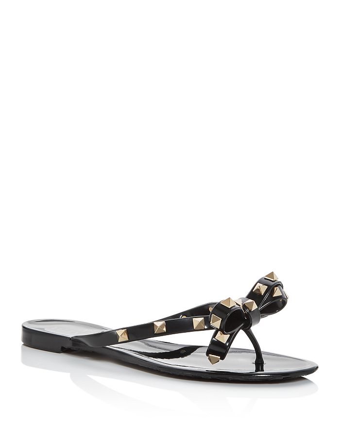 Valentino Garavani Women's Rockstud PVC Strappy Summer Sandals