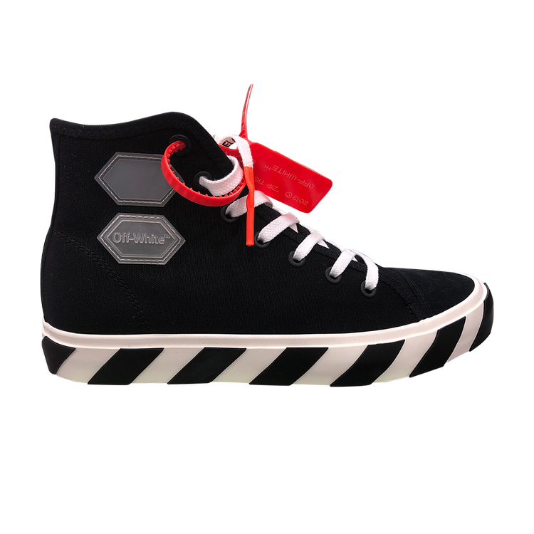 حذاء رياضي Off-White Vulc Hi Top 'Black'، أسود