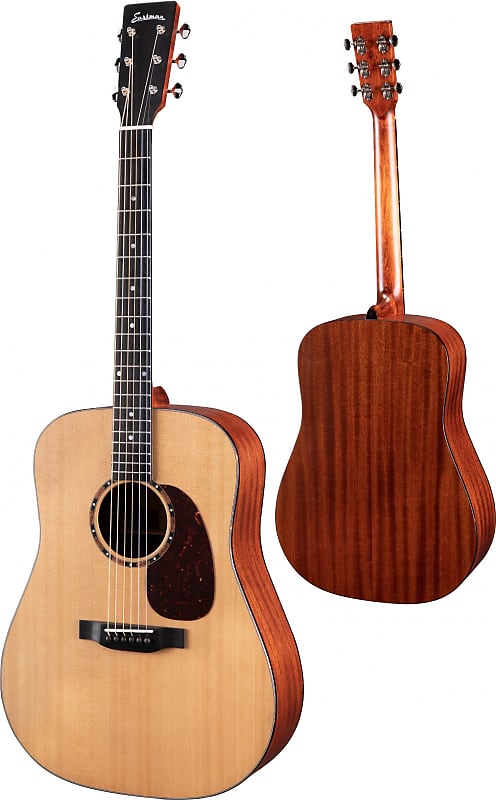 جيتار صوتي Eastman Dreadnought E2D مصنوع من خشب Sapele الصلب B&amp;S Cedar Top مع حقيبة حفلات مبطنة