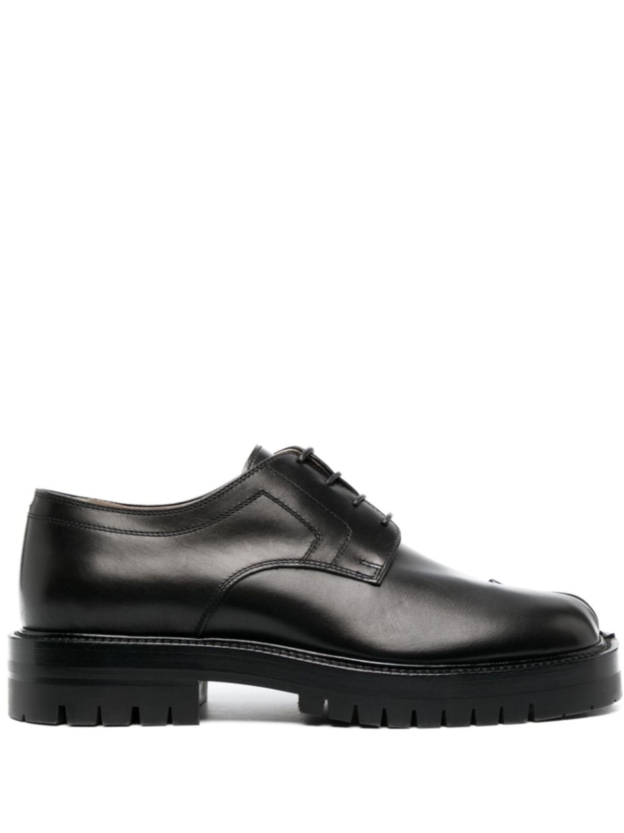 Maison Margiela Tabi Lace-Up Derby Shoes, Black