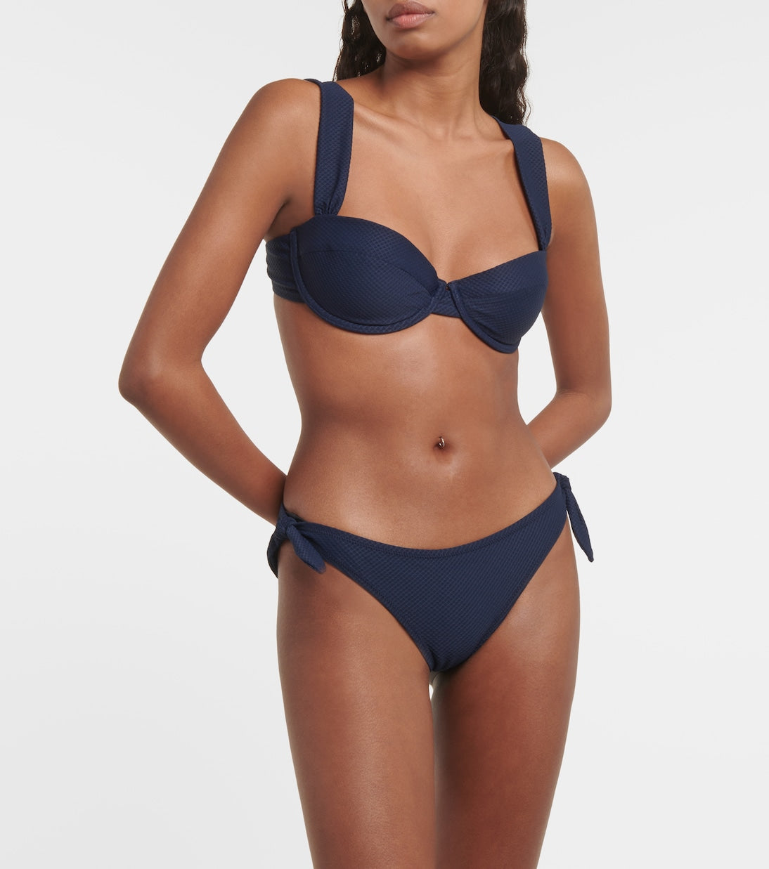 Menai bay Heidi Klein bikini top, blue