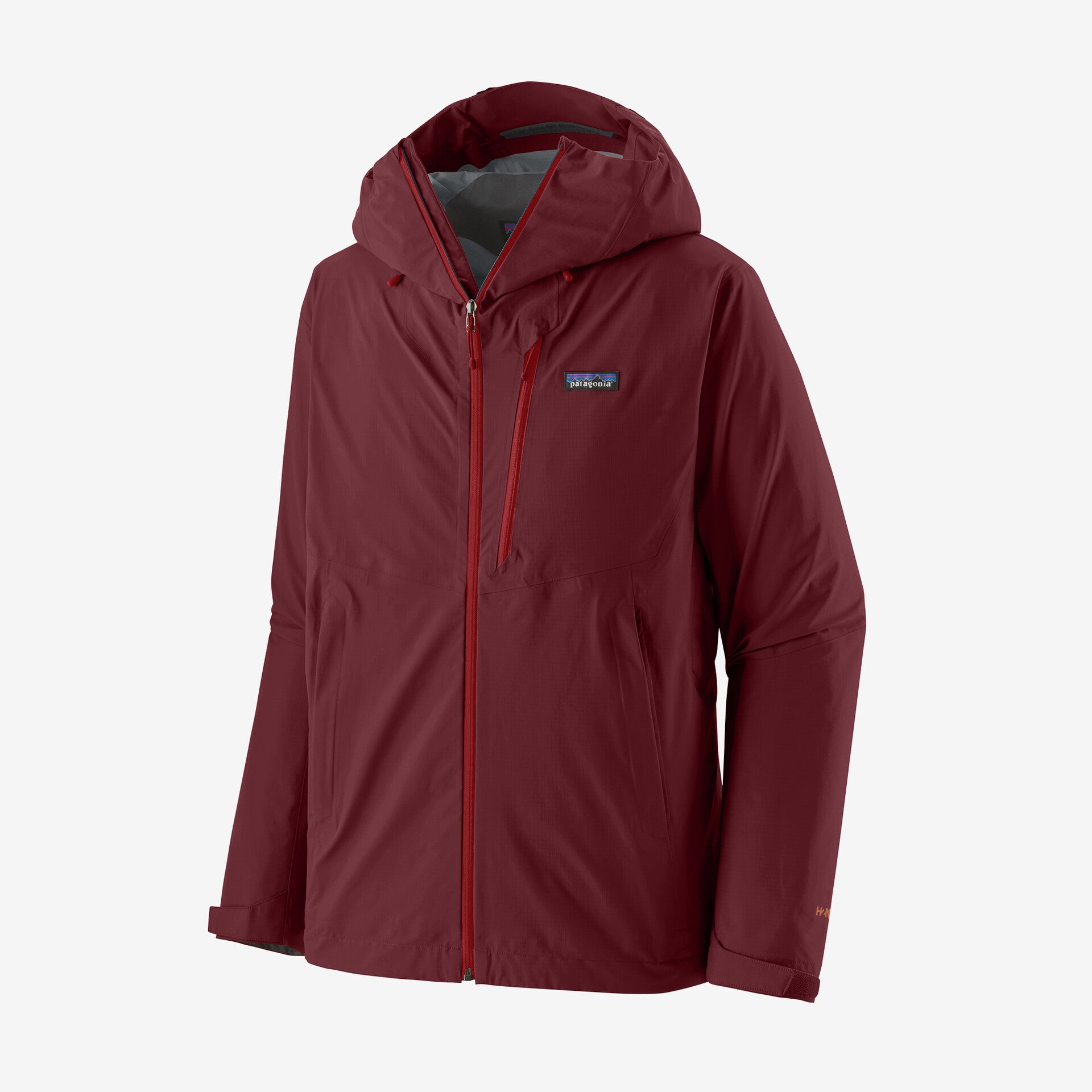 معطف مطر Patagonia Granite Crest للرجال، أحمر قرمزي