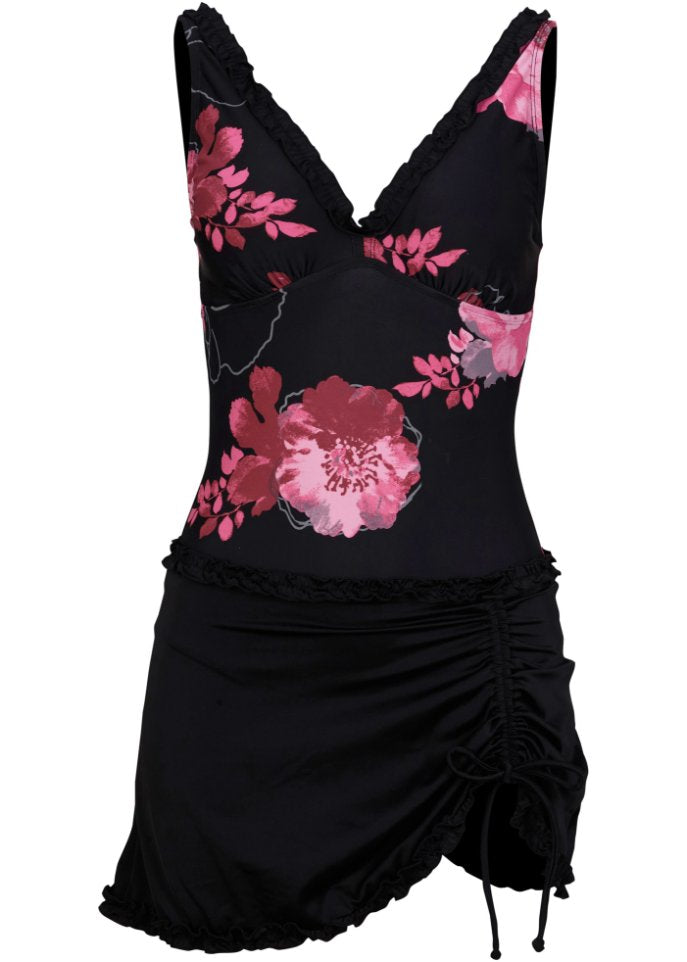 Bodyflirt shaper swim dress, black