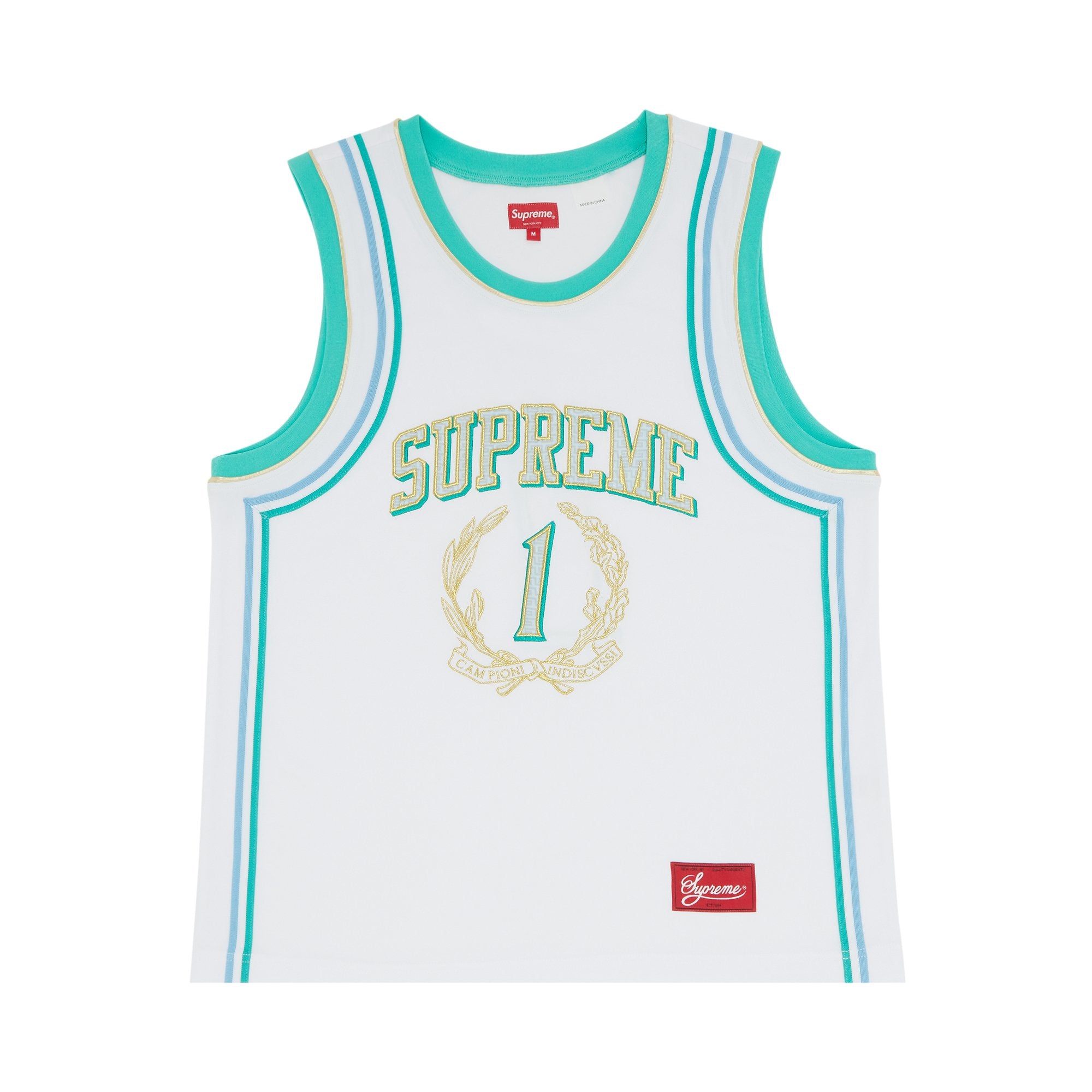 Supreme Campioni Basketball Jersey White