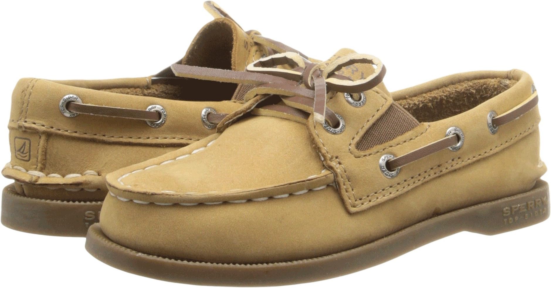 Authentic Original Slip On Sperry Boat Shoes in Sahara Leather