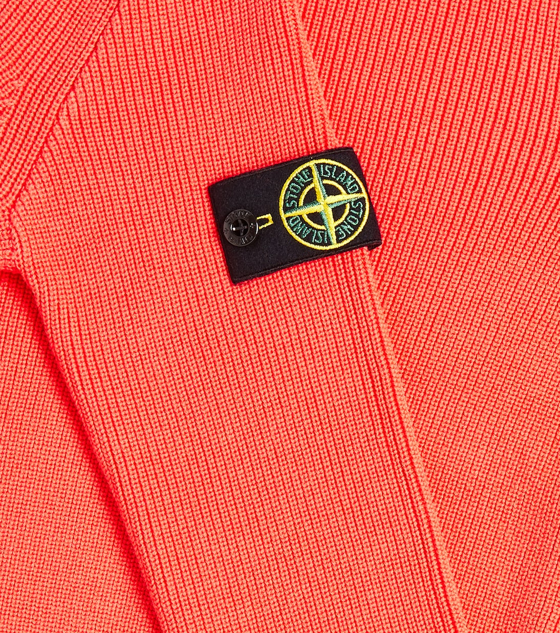 Stone Island Junior cotton jersey compass sweatshirt, red