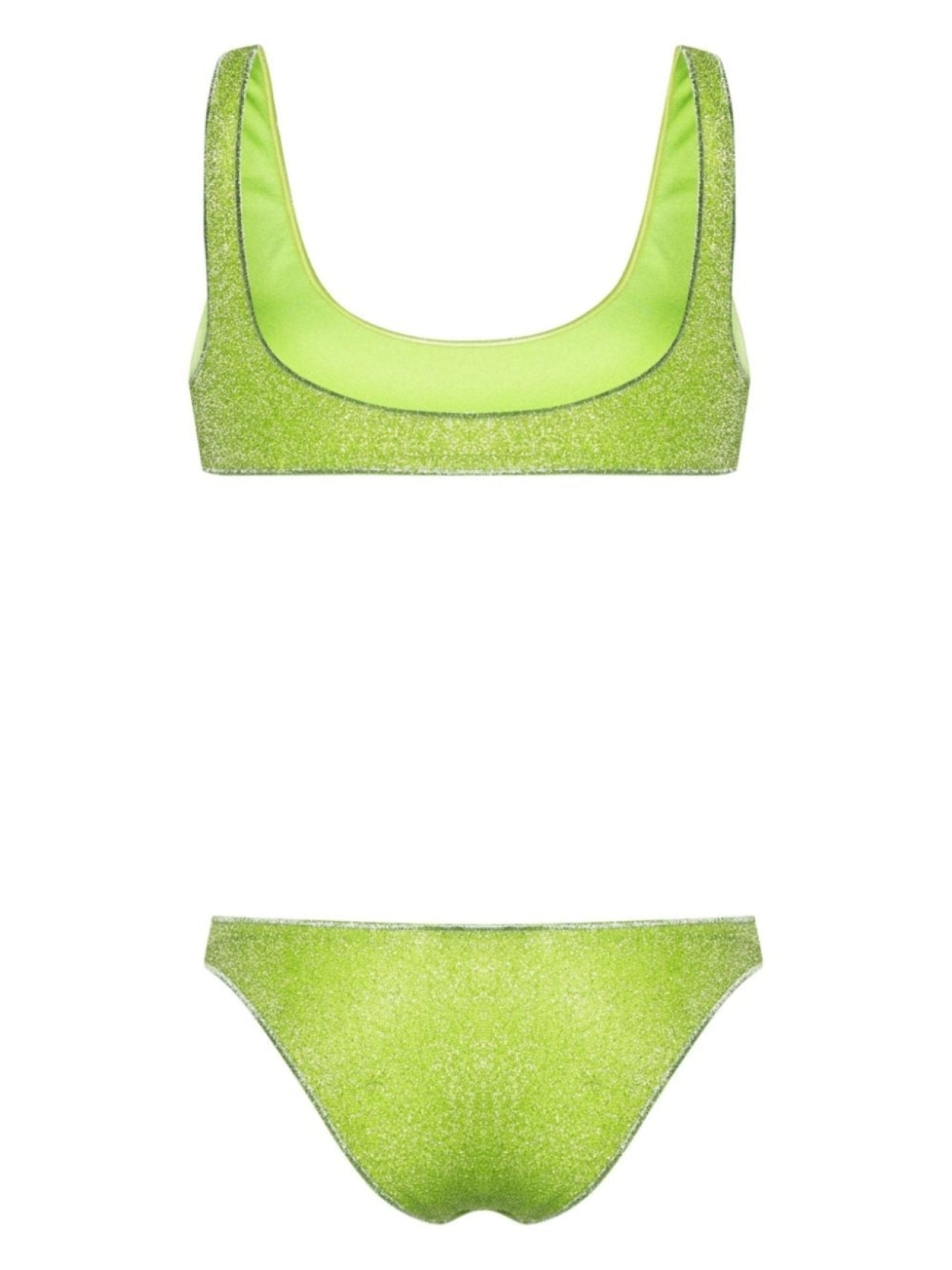 Oséree Lumière lurex bikini, green