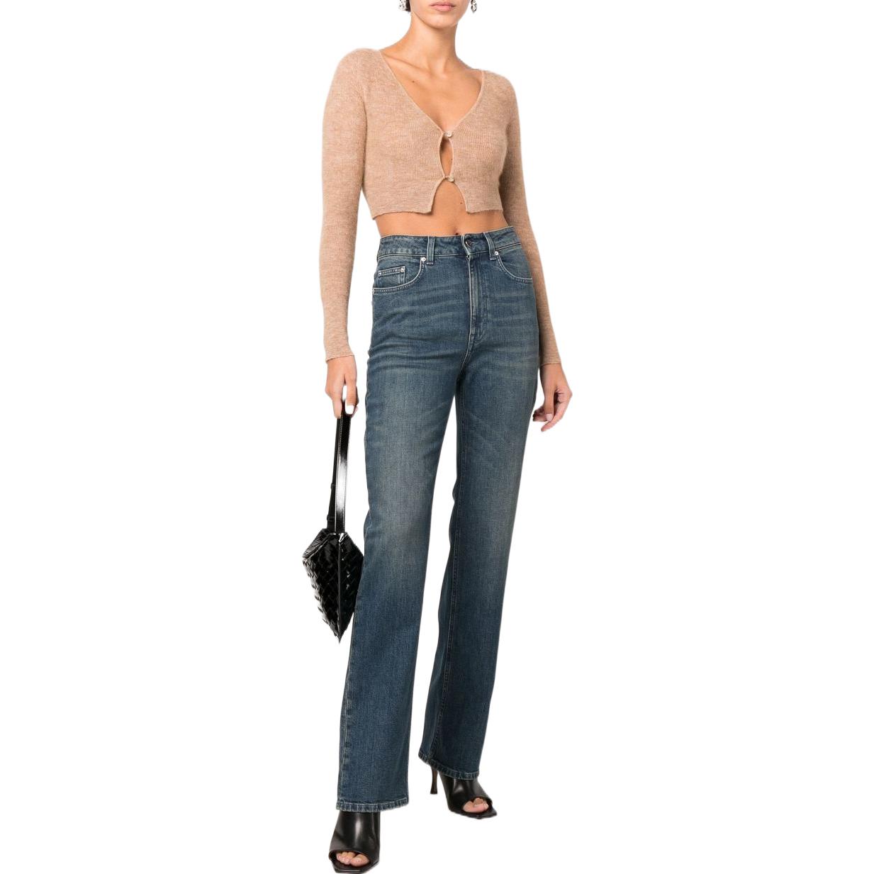 Jacquemus women's cropped top, light brown