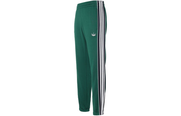 adidas originals 3-Stripes Panel Sweat Pants 'Collegiate Green/Legend Ink', green