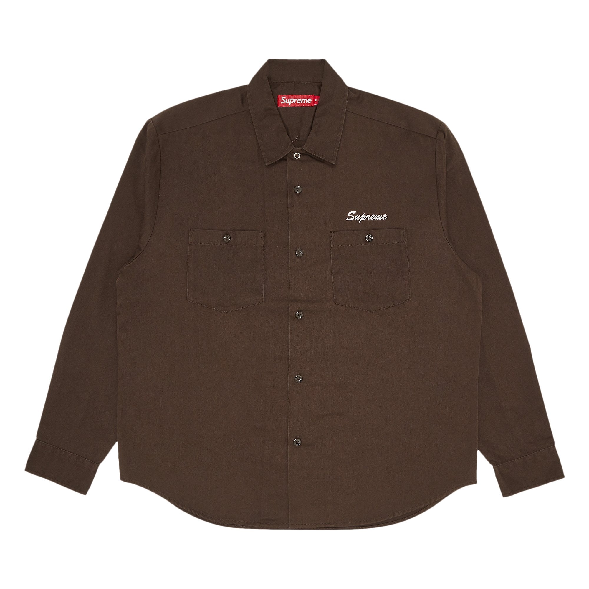 Supreme American Psycho Work Shirt, Brown