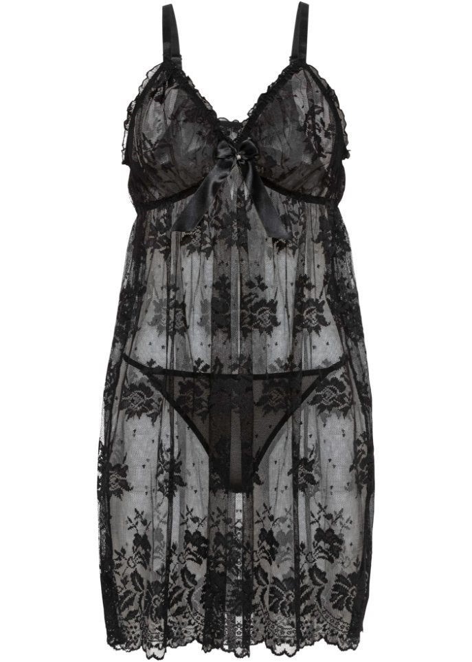 Nightgown Venus, black