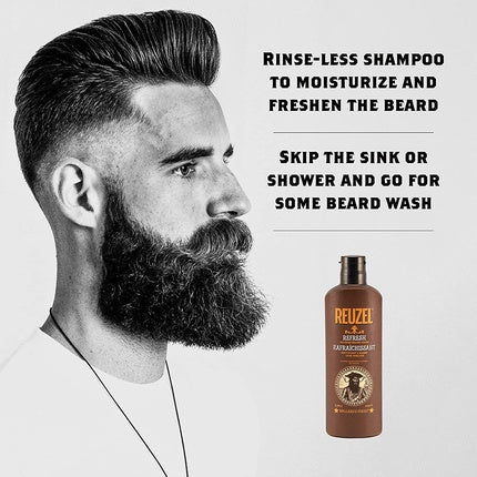 Refresh A no-rinse beard wash that instantly refreshes your beard. softens and moisturizes the beard, 200 ml, Reuzel