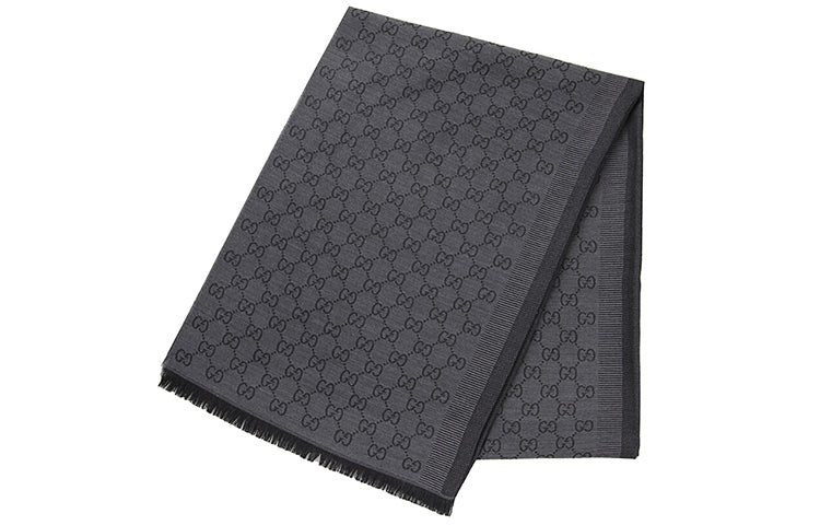 Knitted scarf Gucci, dark gray