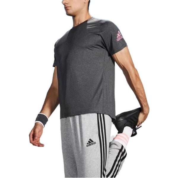 تي شيرت Adidas FreeLift Ultimate AEROREADY Designed 2 Move Sport T-shirt 'Black Melange Pink'، أسود