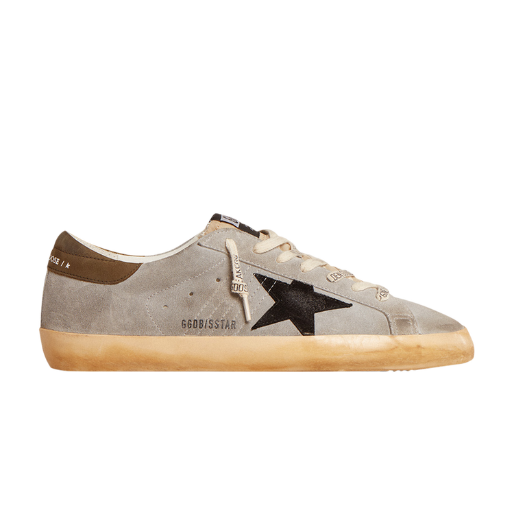 حذاء رياضي Golden Goose Superstar 'Medium Gray Olive' باللون الرمادي