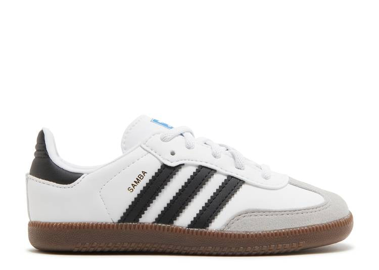 حذاء رياضي Adidas SAMBA OG I 'WHITE BLACK GUM' باللون الأبيض