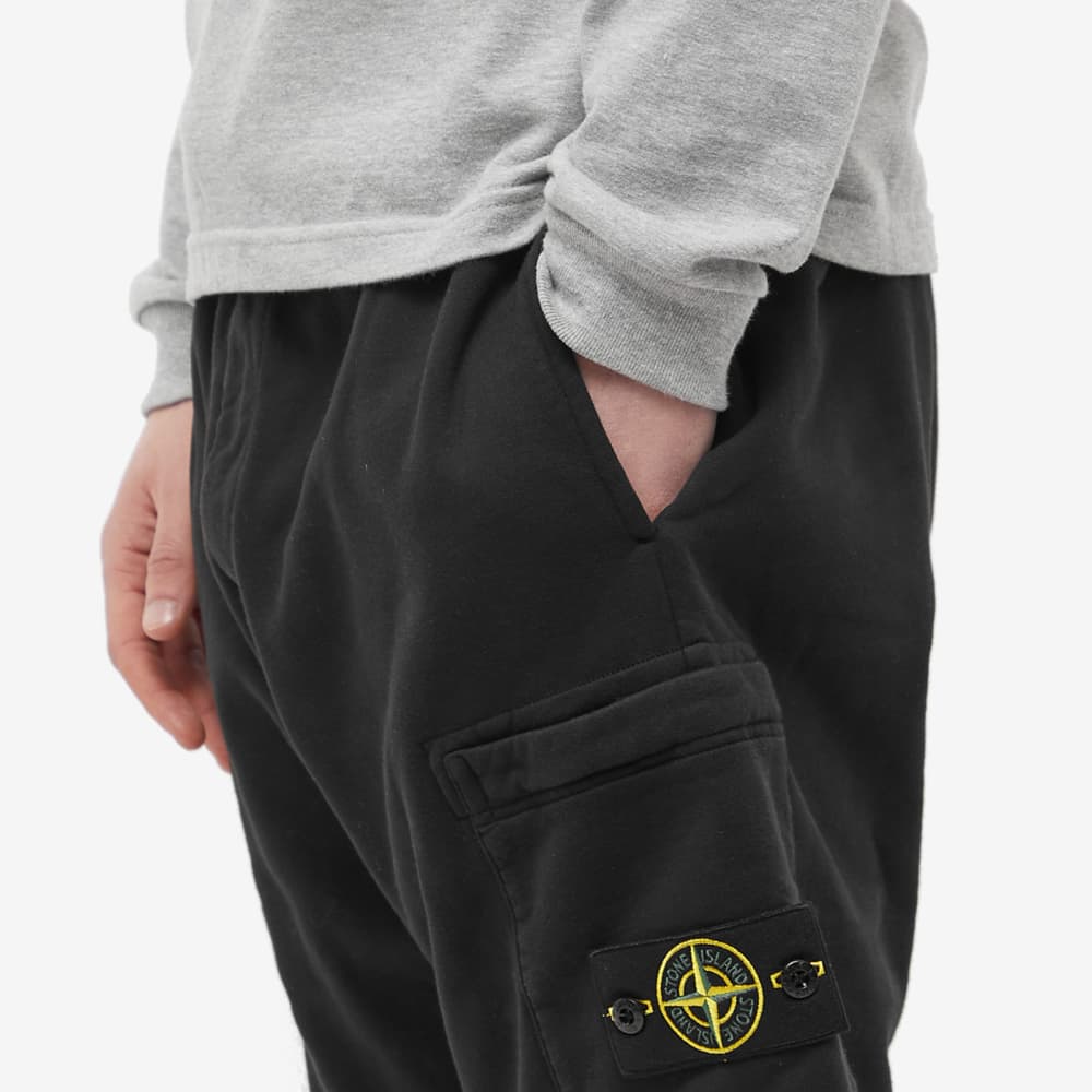 Stone Island Dyed Track Shorts, Black