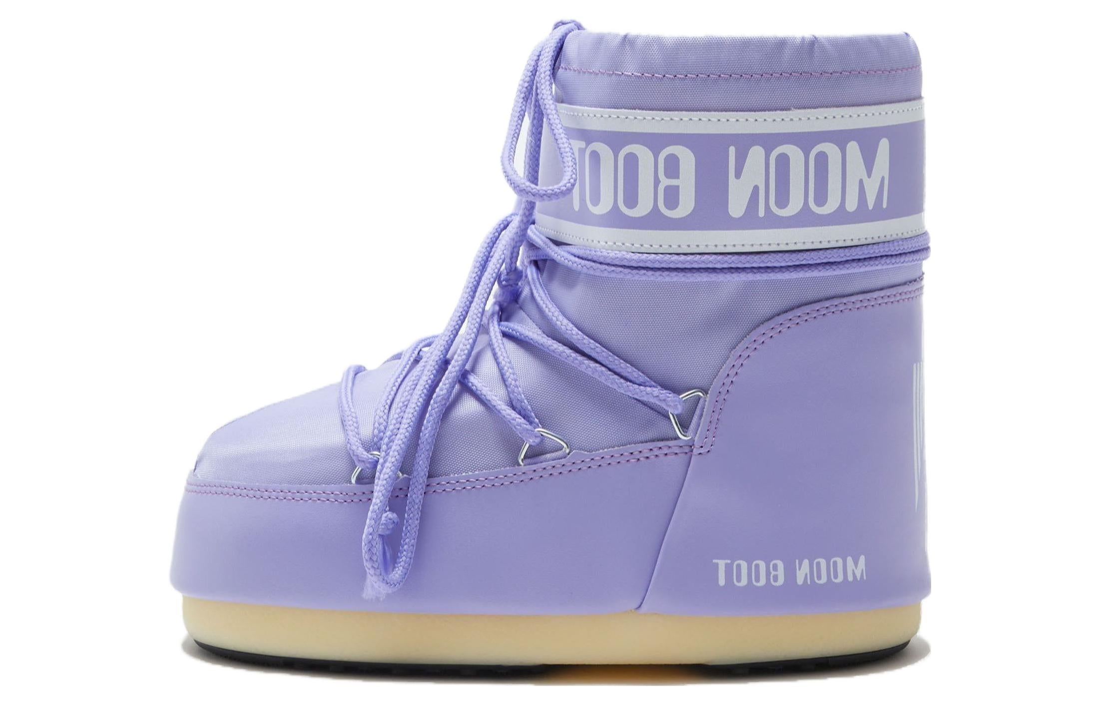 Icon Moon Boot Low Winter Boots Purple/White