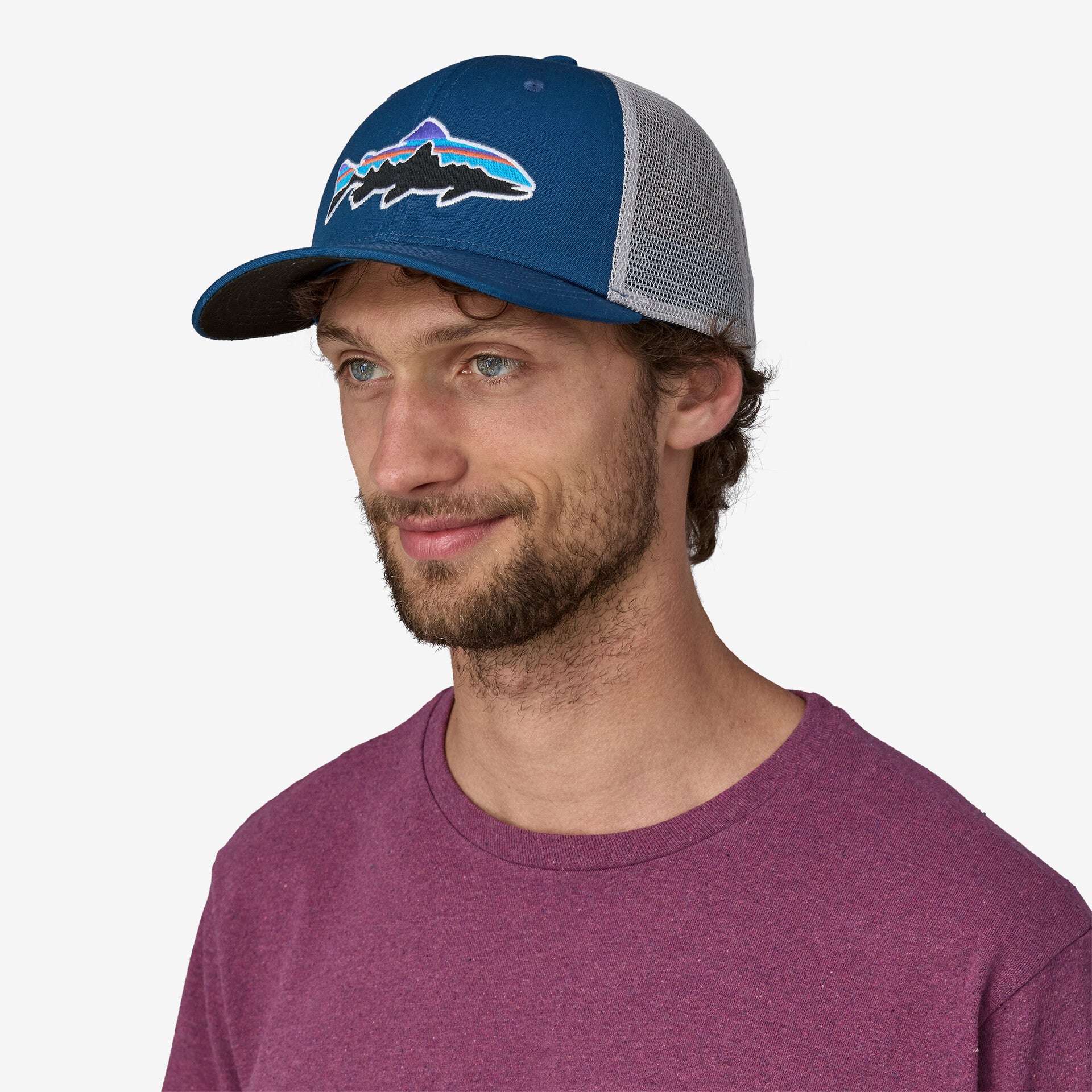 قبعة Fitz Roy Trout Trucker Patagonia باللون الأزرق Lagom