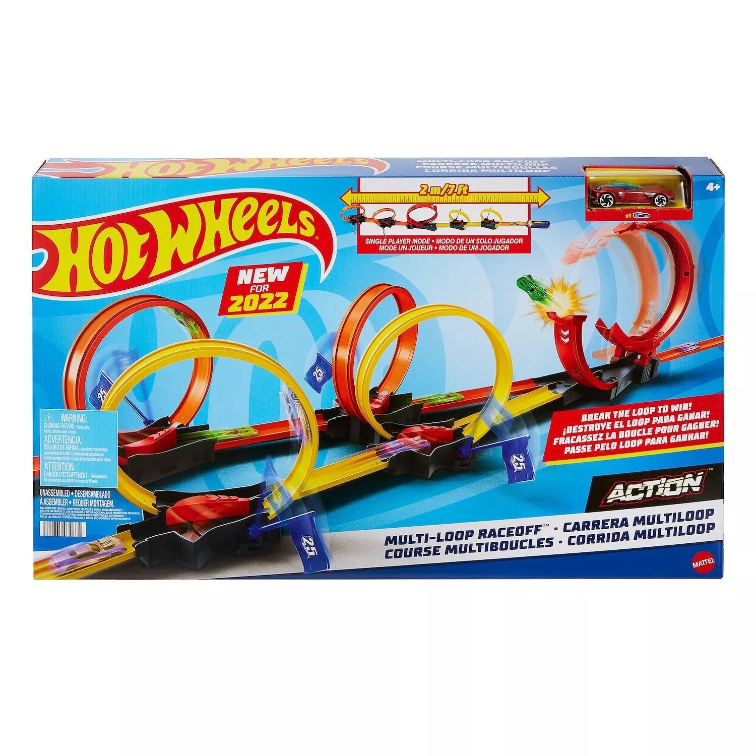 Mattel Hot Wheels Multi-Loop Raceoff Mattel Race Track Set