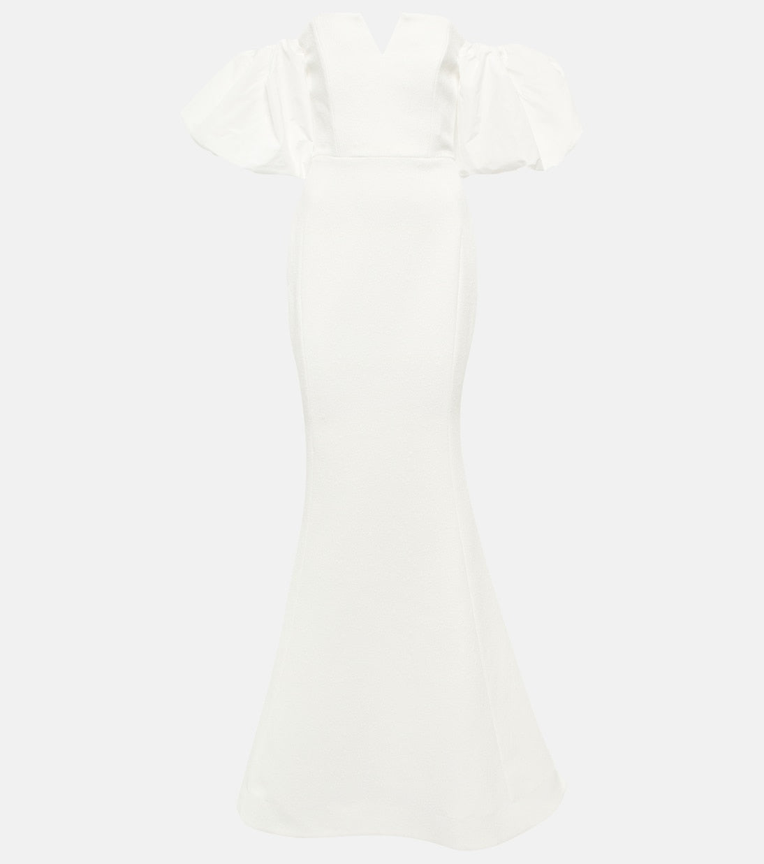 Rebecca Vallance Off The Shoulder Genevieve Crepe Wedding Dress, White