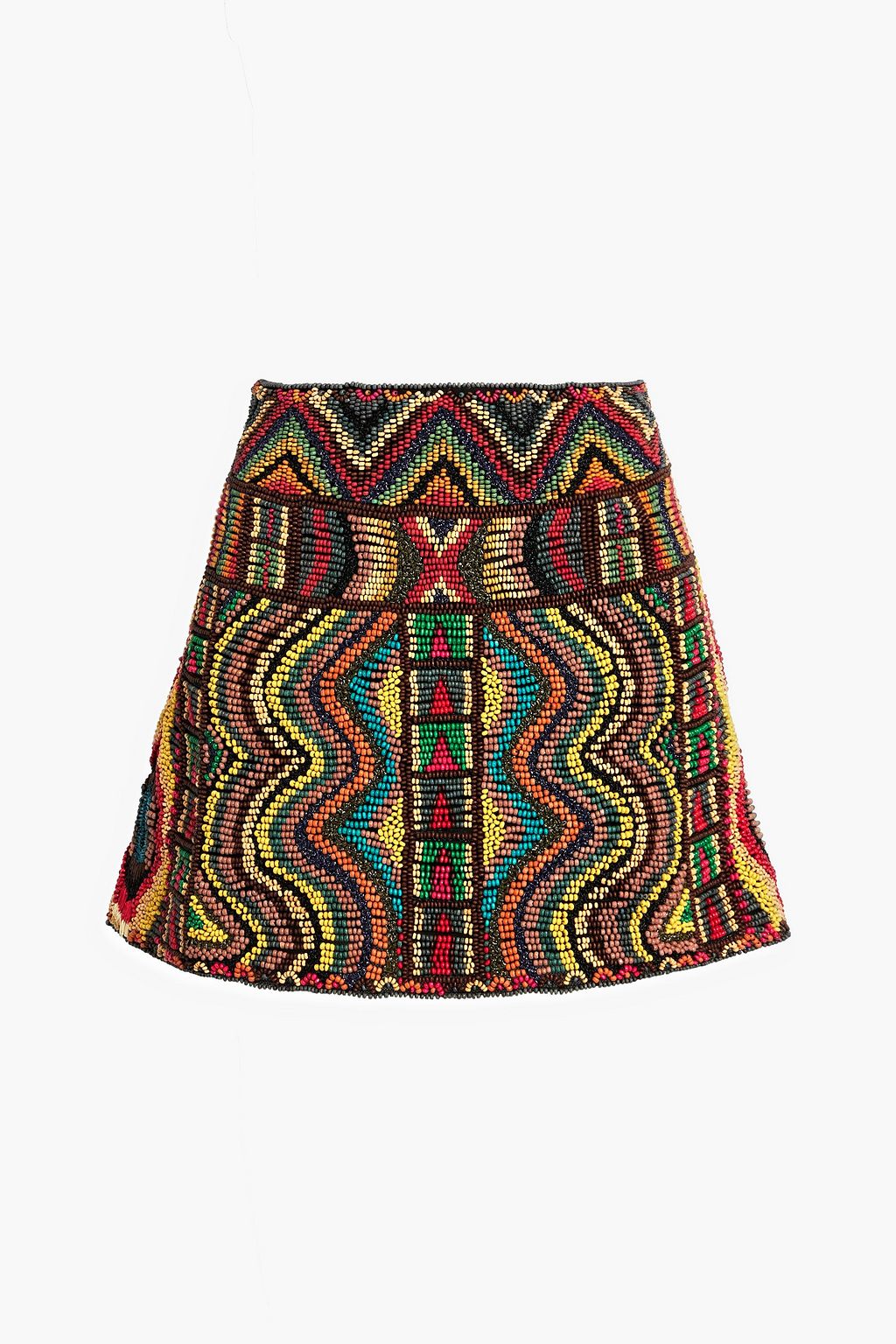 Beaded tulle miniskirt VALENTINO GARAVANI, multicolor